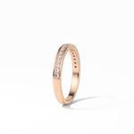 0.3 TCW Round Shaped Wedding Band 18
