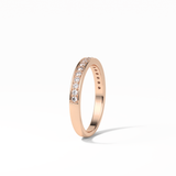 0.3 TCW Round Shaped Wedding Band 18