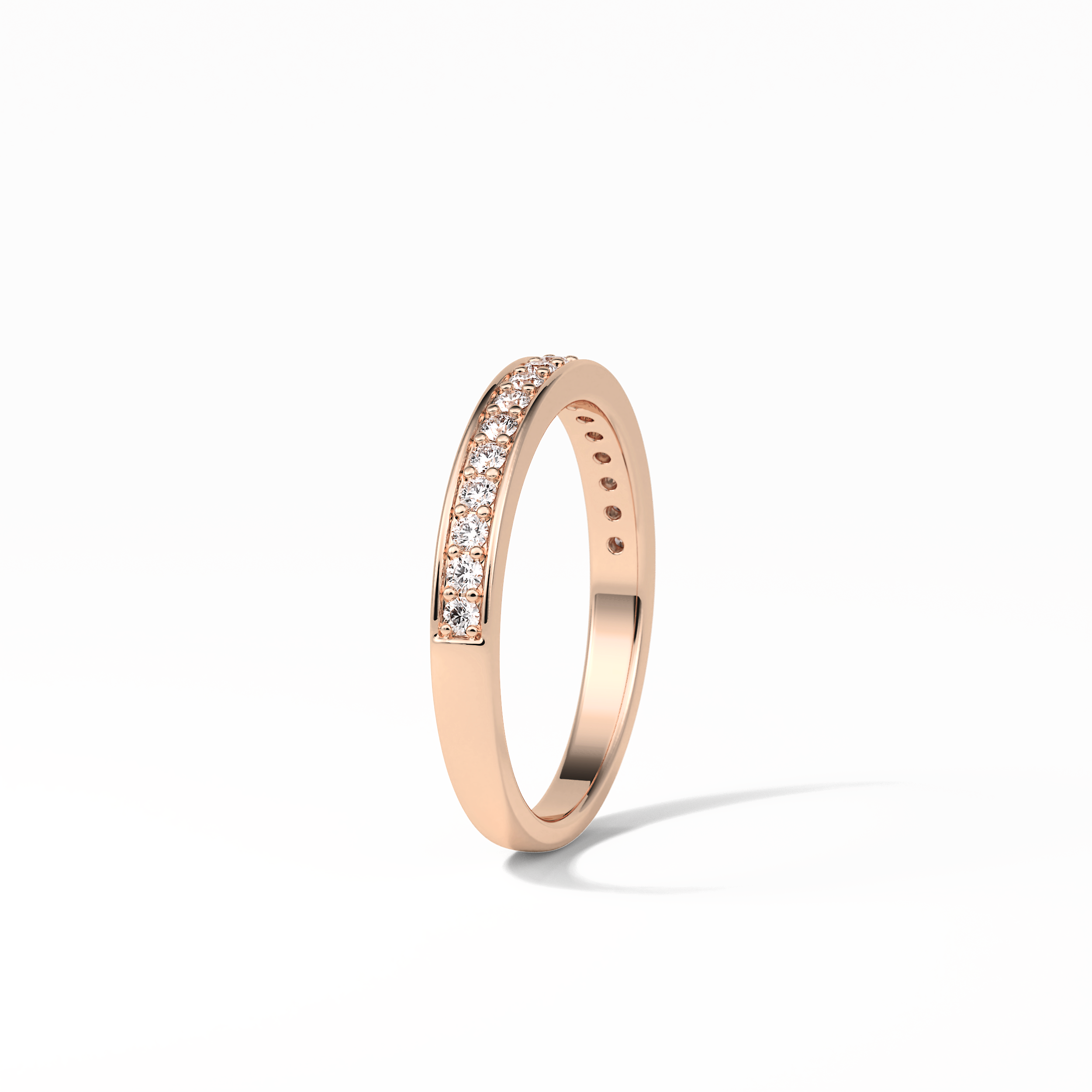 0.3 TCW Round Shaped Wedding Band 18