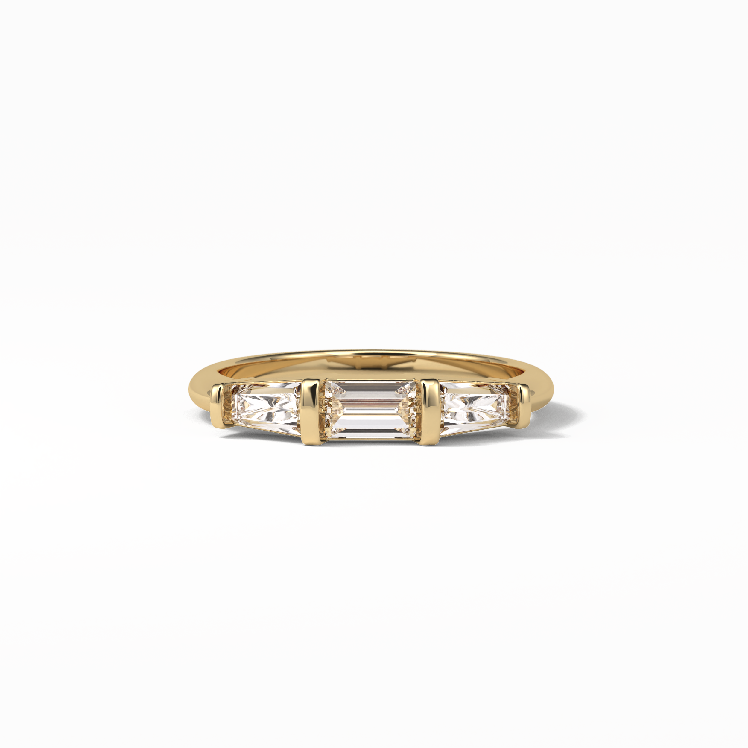 0.52 TCW Baguette Shaped Wedding Band 8