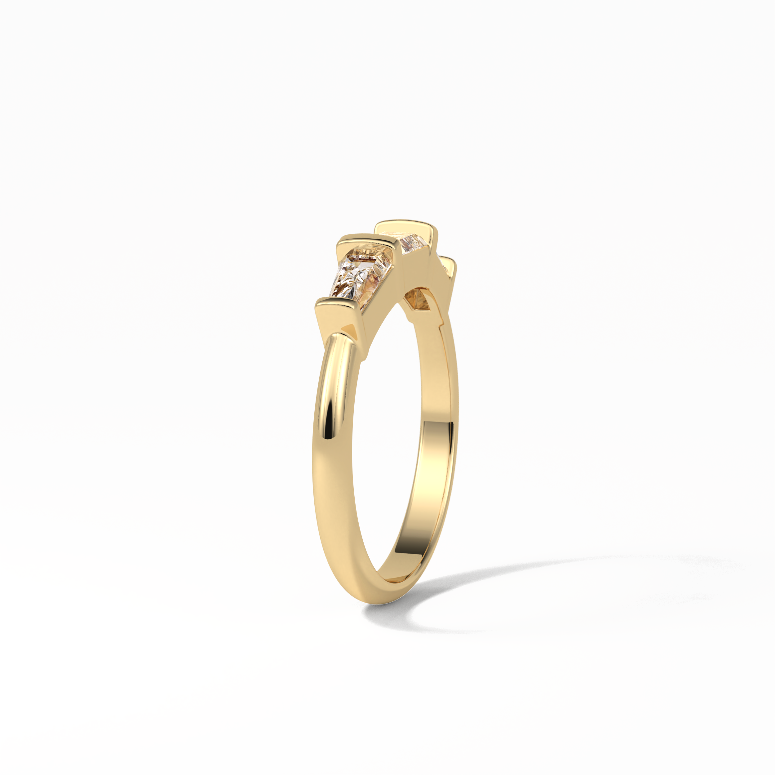 0.52 TCW Baguette Shaped Wedding Band 9