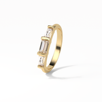 0.52 TCW Baguette Shaped Wedding Band 11