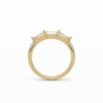 0.52 TCW Baguette Shaped Wedding Band 13