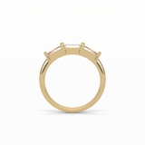 0.52 TCW Baguette Shaped Wedding Band 13