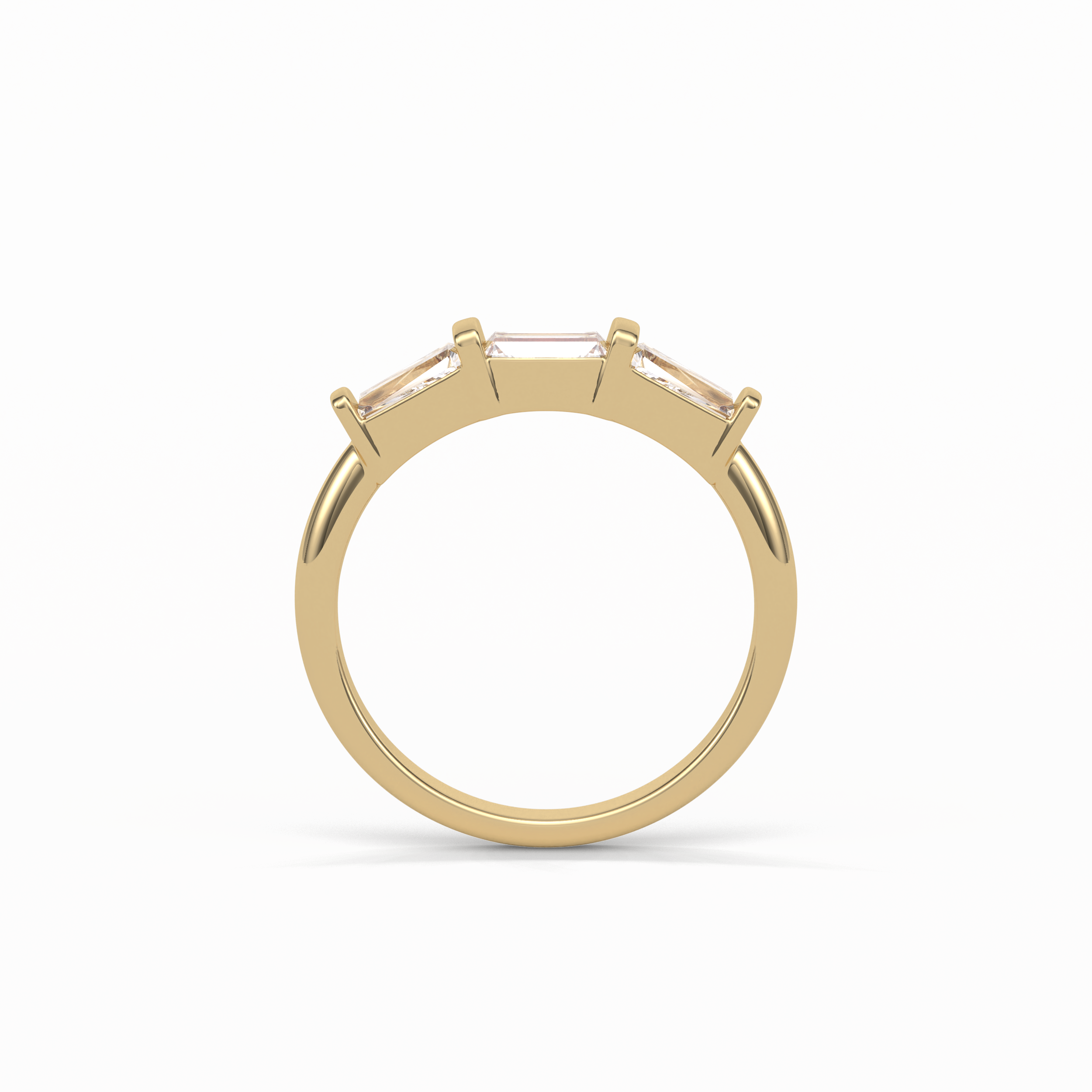 0.52 TCW Baguette Shaped Wedding Band 13
