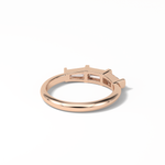 0.52 TCW Baguette Shaped Wedding Band 18