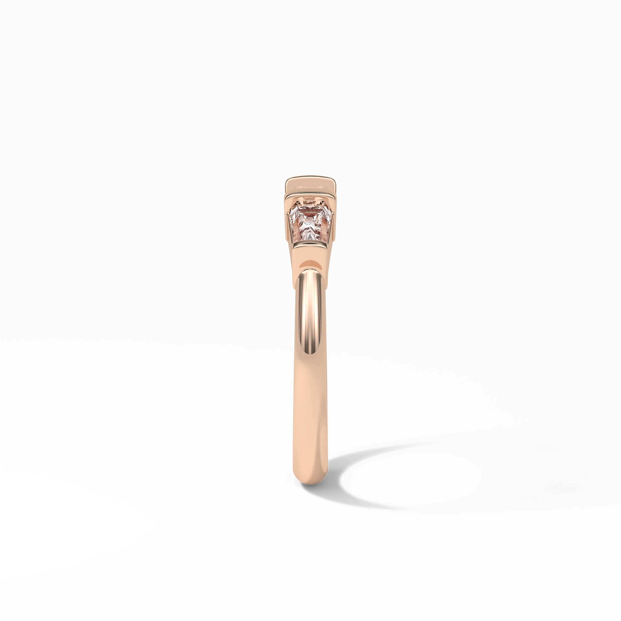 0.52 TCW Baguette Shaped Wedding Band 20