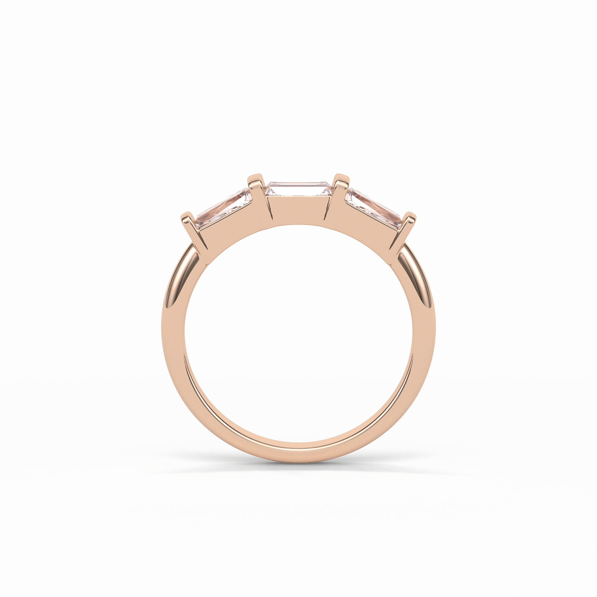 0.52 TCW Baguette Shaped Wedding Band 17