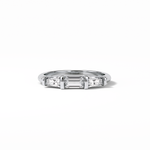 0.52 TCW Baguette Shaped Wedding Band 1