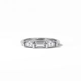 0.52 TCW Baguette Shaped Wedding Band 1