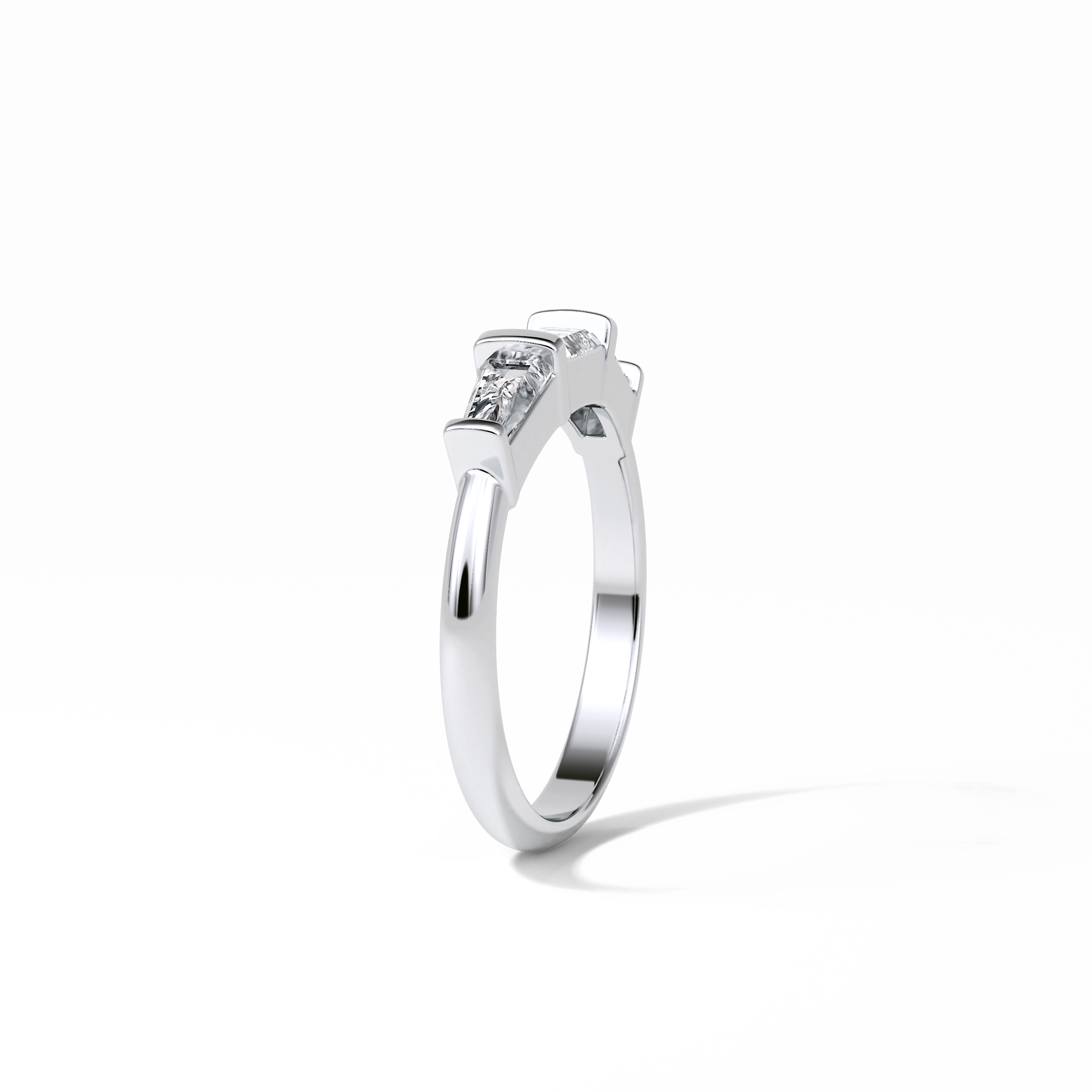 0.52 TCW Baguette Shaped Wedding Band 2