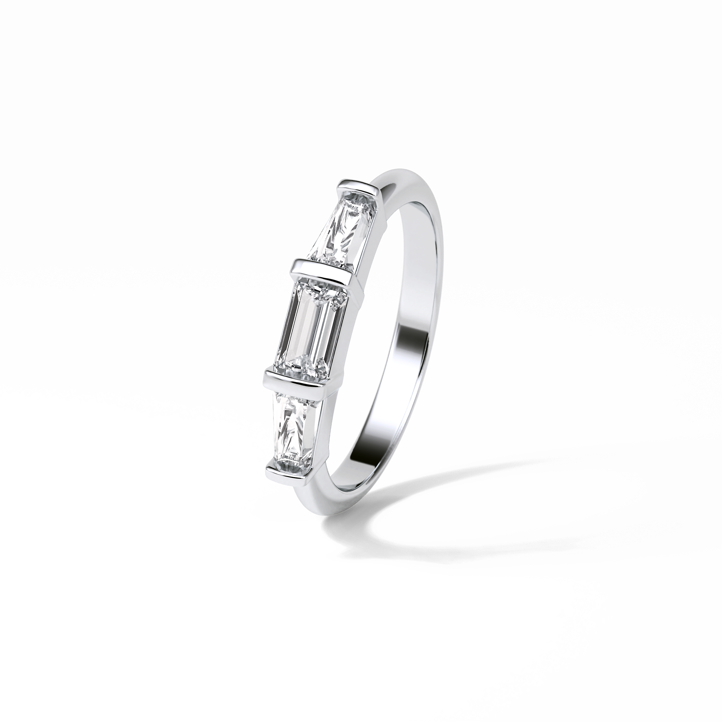 0.52 TCW Baguette Shaped Wedding Band 3