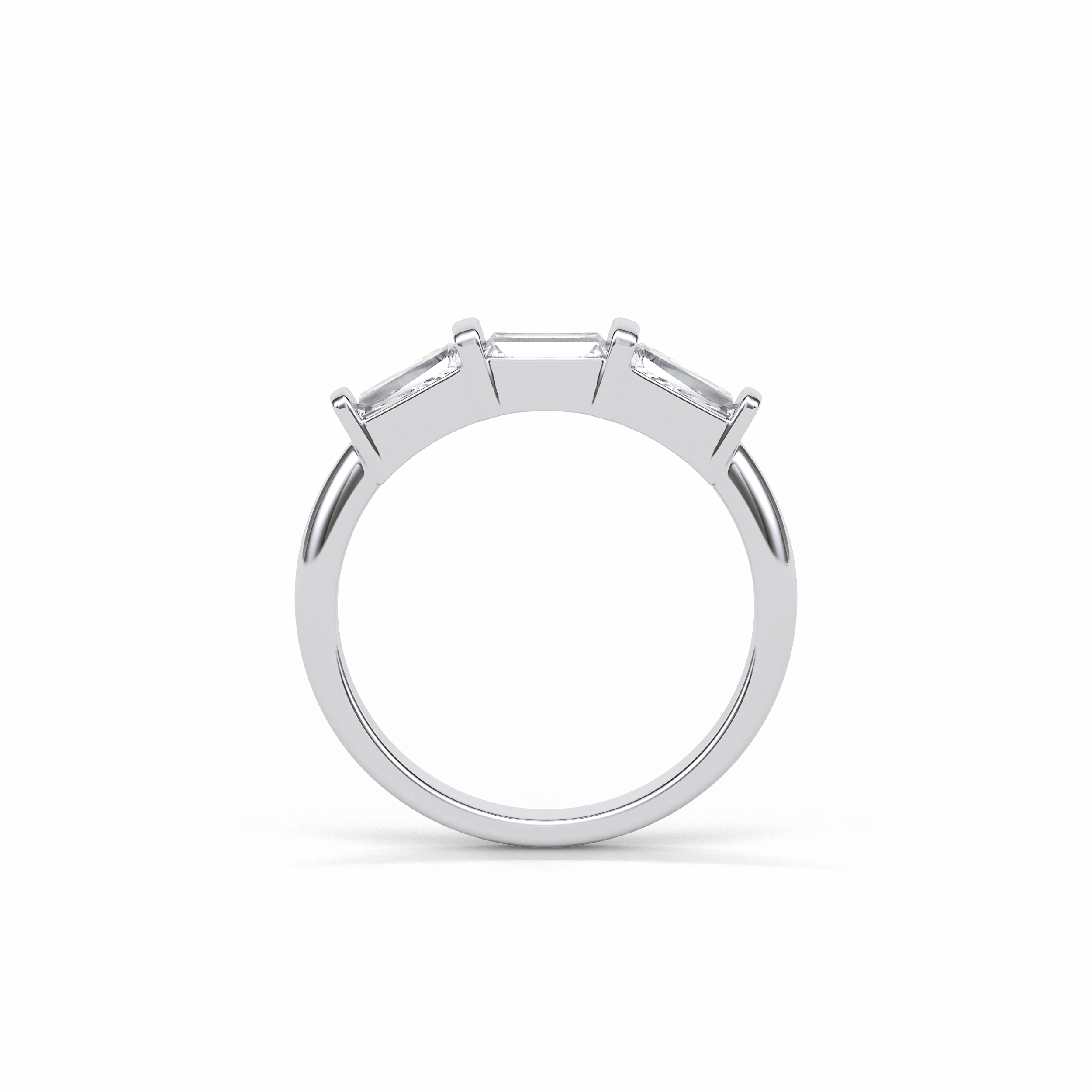 0.52 TCW Baguette Shaped Wedding Band 4
