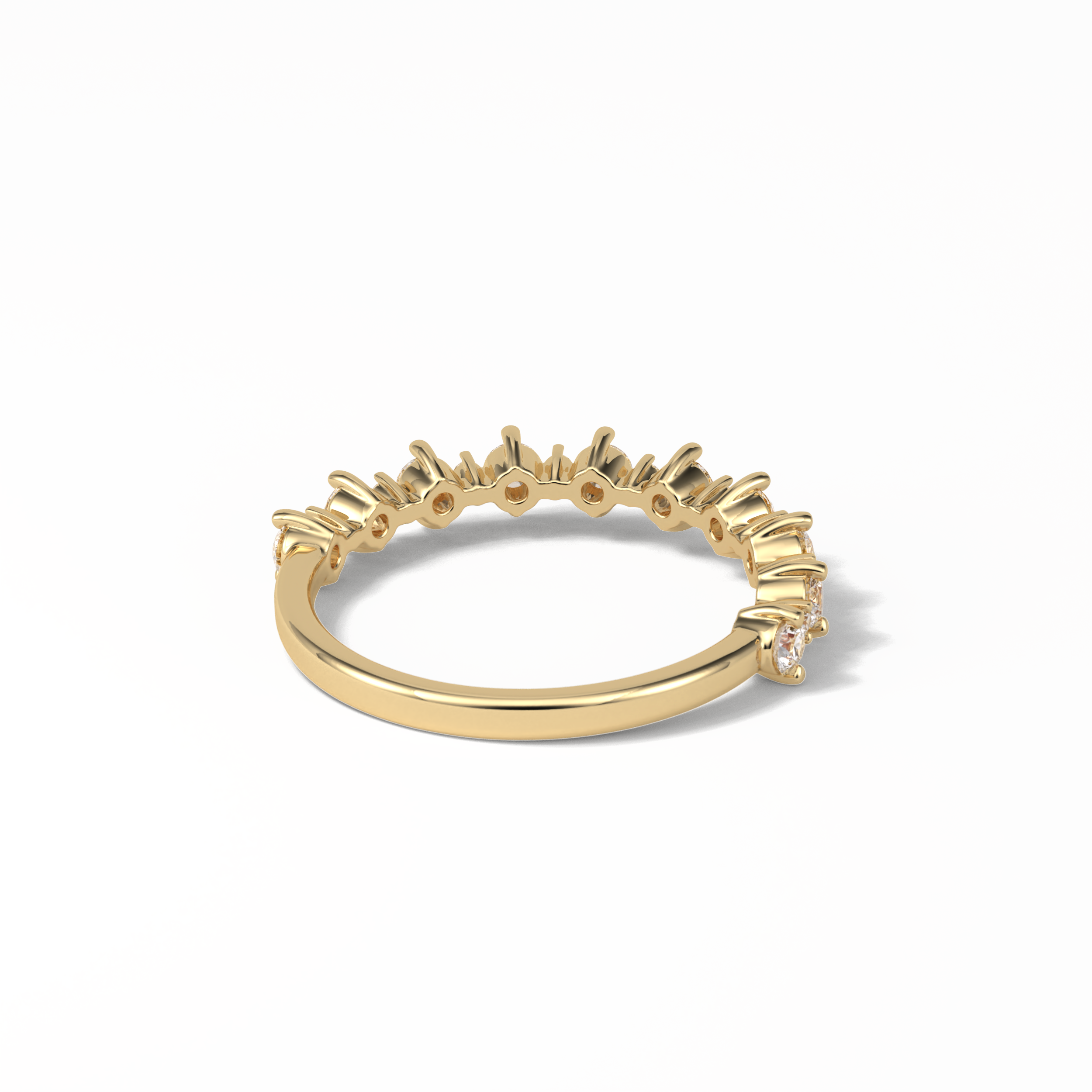 0.52 TCW Round Shaped Wedding Band 11