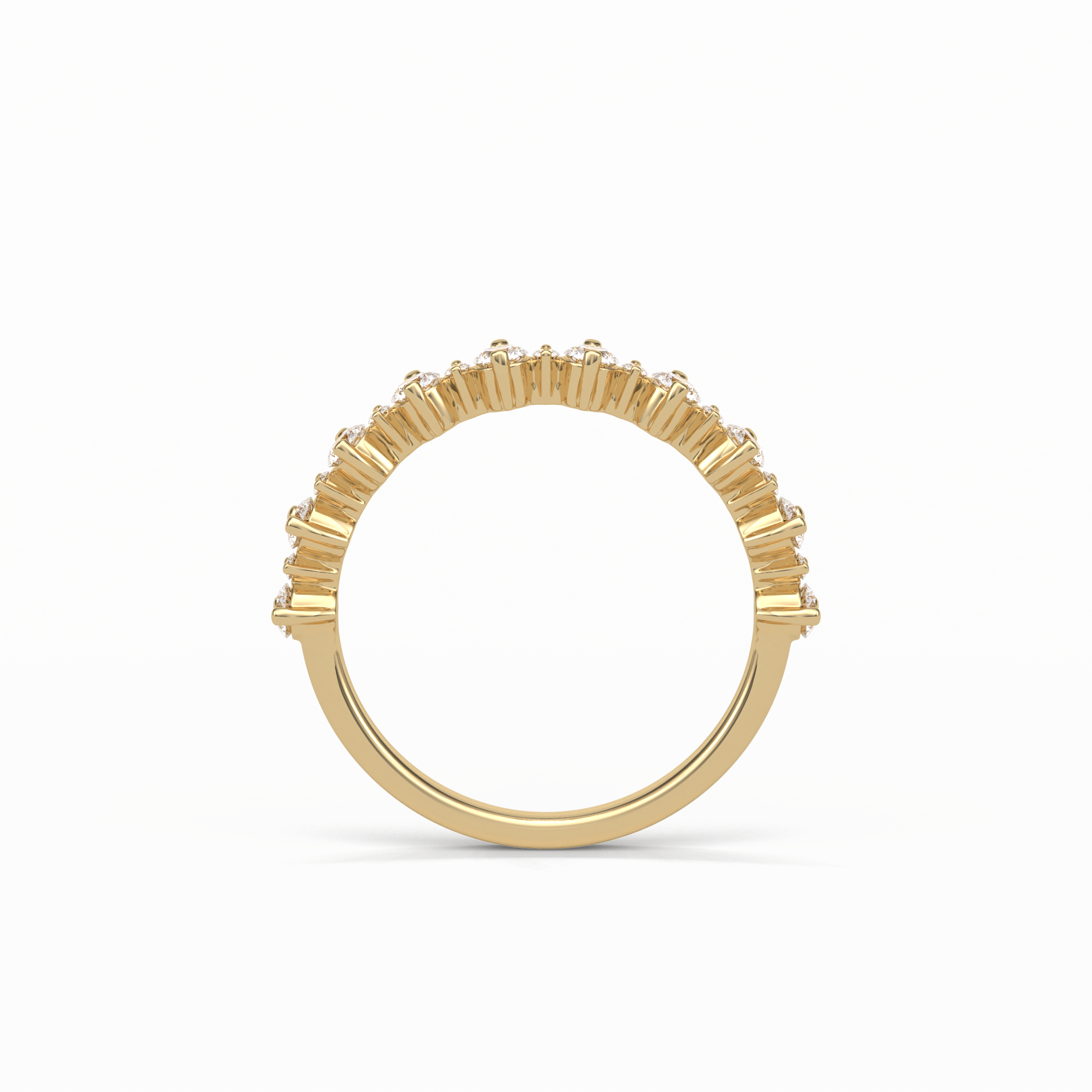 0.52 TCW Round Shaped Wedding Band 9