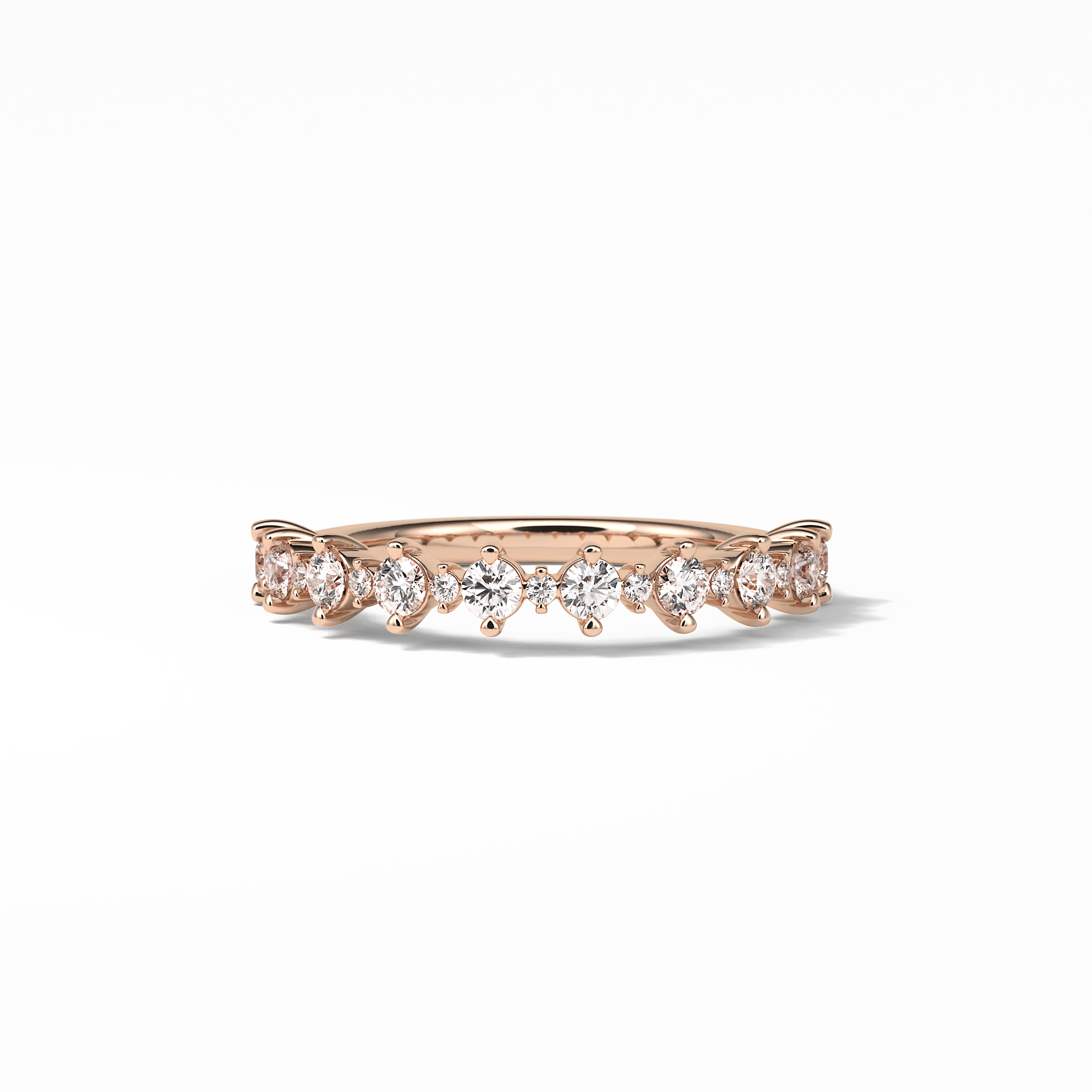 0.52 TCW Round Shaped Wedding Band 15