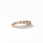 0.52 TCW Round Shaped Wedding Band 18
