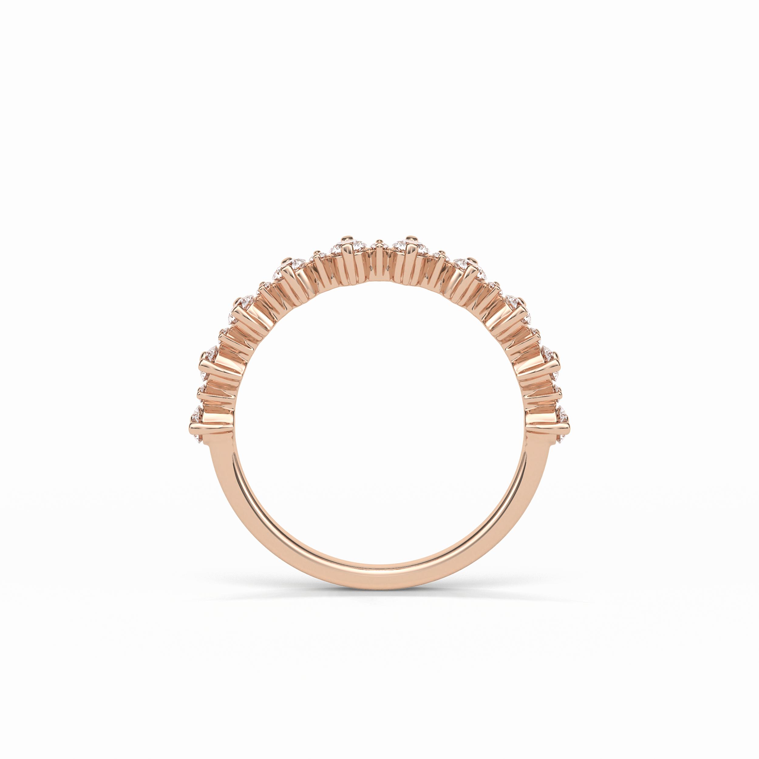 0.52 TCW Round Shaped Wedding Band 16