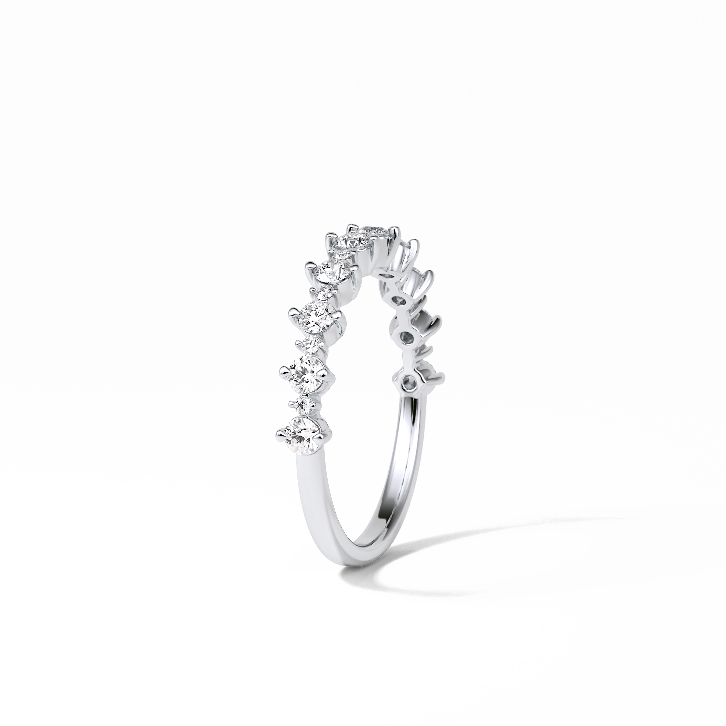 0.52 TCW Round Shaped Wedding Band 5