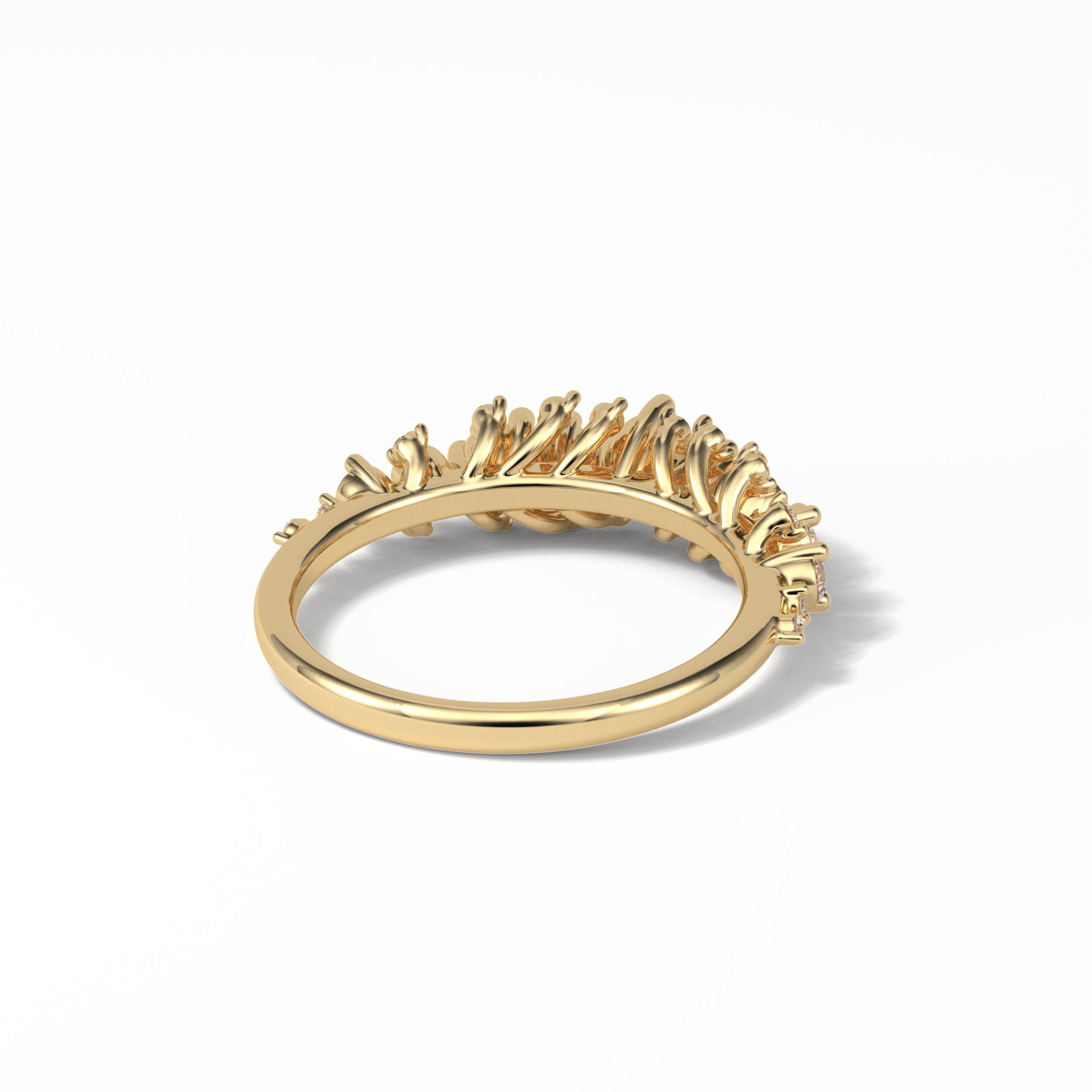 0.64 TCW Round Shaped Wedding Band 13