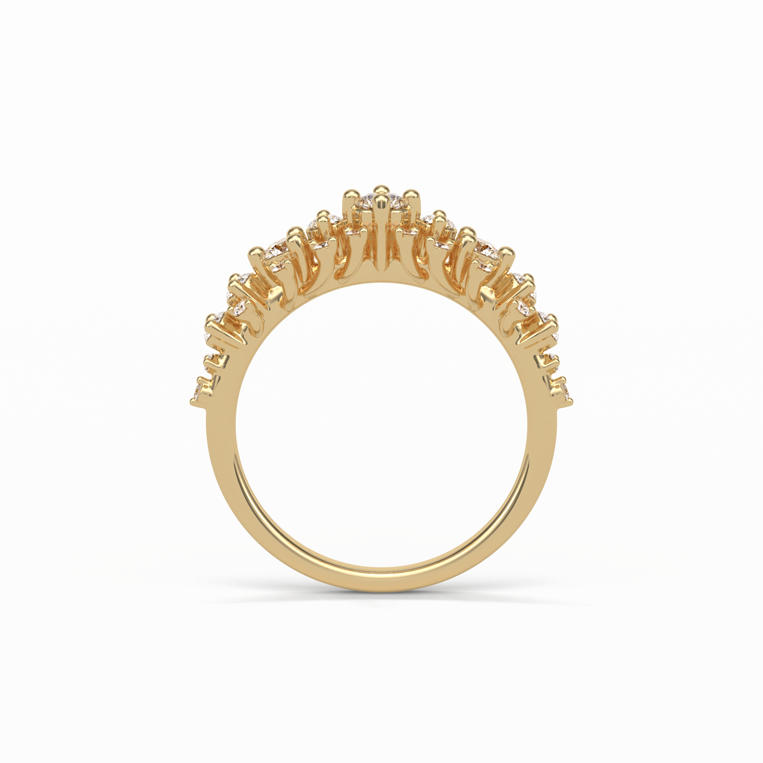 0.64 TCW Round Shaped Wedding Band 11
