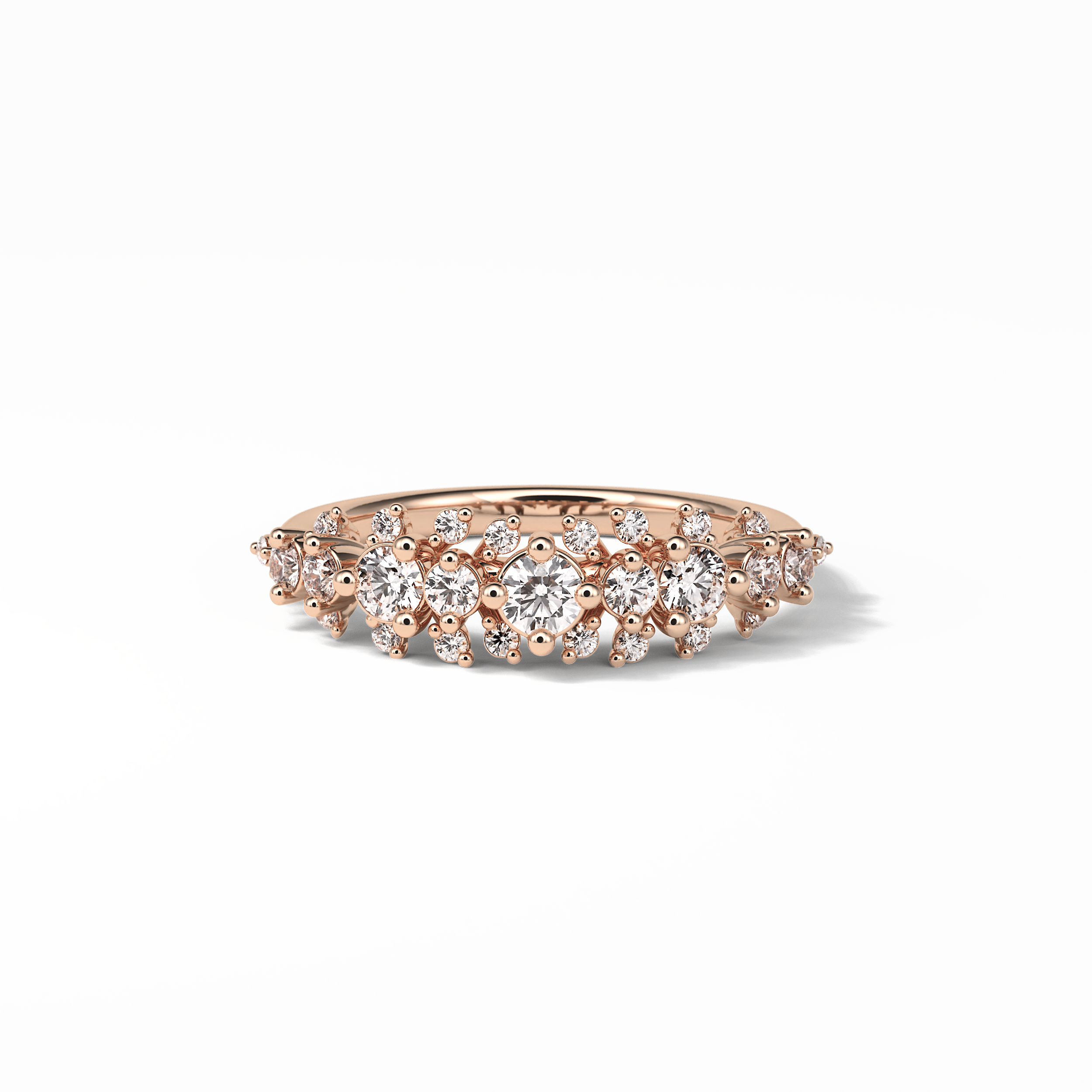 0.64 TCW Round Shaped Wedding Band 15