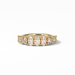 1.2 TCW Oval and Round Shaped Wedding Band 8