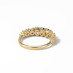 1.2 TCW Oval and Round Shaped Wedding Band 9