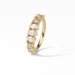 1.2 TCW Oval and Round Shaped Wedding Band 12