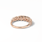 1.2 TCW Oval and Round Shaped Wedding Band 16