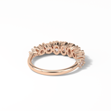 1.2 TCW Oval and Round Shaped Wedding Band 16