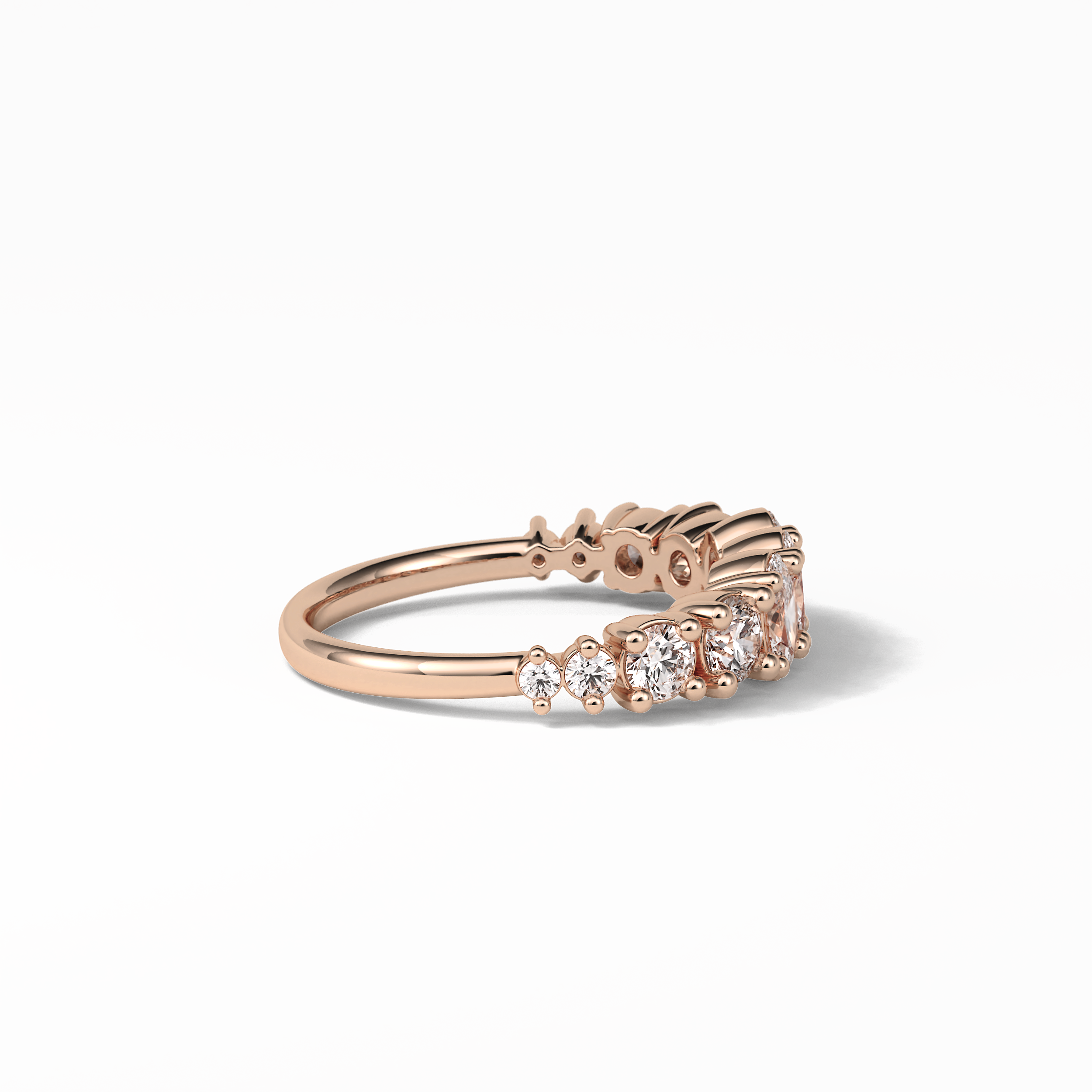 1.2 TCW Oval and Round Shaped Wedding Band 17