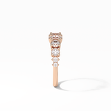 1.2 TCW Oval and Round Shaped Wedding Band 18