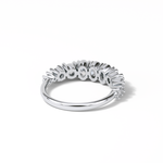 1.2 TCW Oval and Round Shaped Wedding Band 2