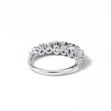 1.2 TCW Oval and Round Shaped Wedding Band 2