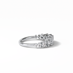 1.2 TCW Oval and Round Shaped Wedding Band 3