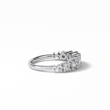 1.2 TCW Oval and Round Shaped Wedding Band 3