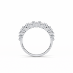 1.2 TCW Oval and Round Shaped Wedding Band 7