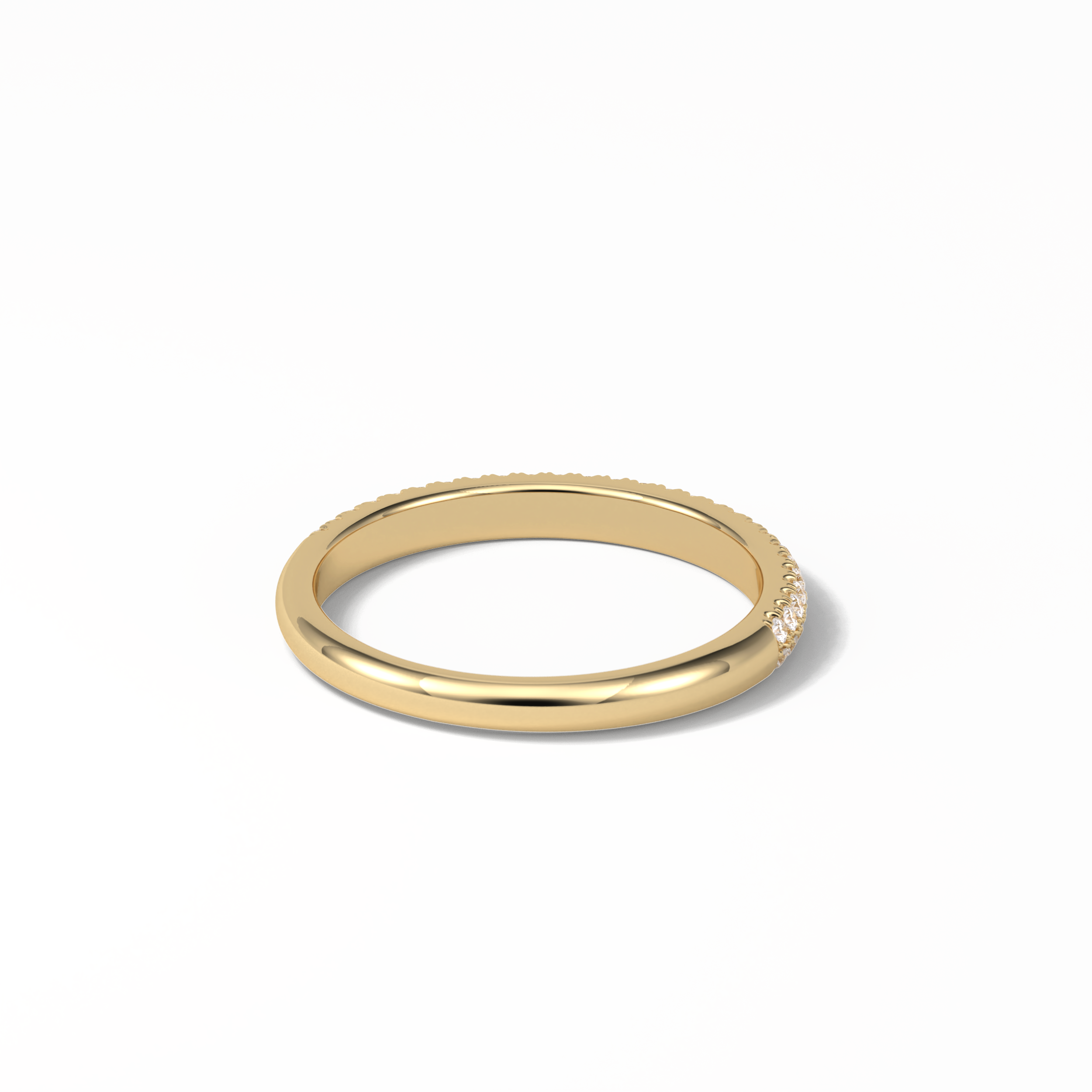 0.32 TCW Round Shaped Wedding Band 11