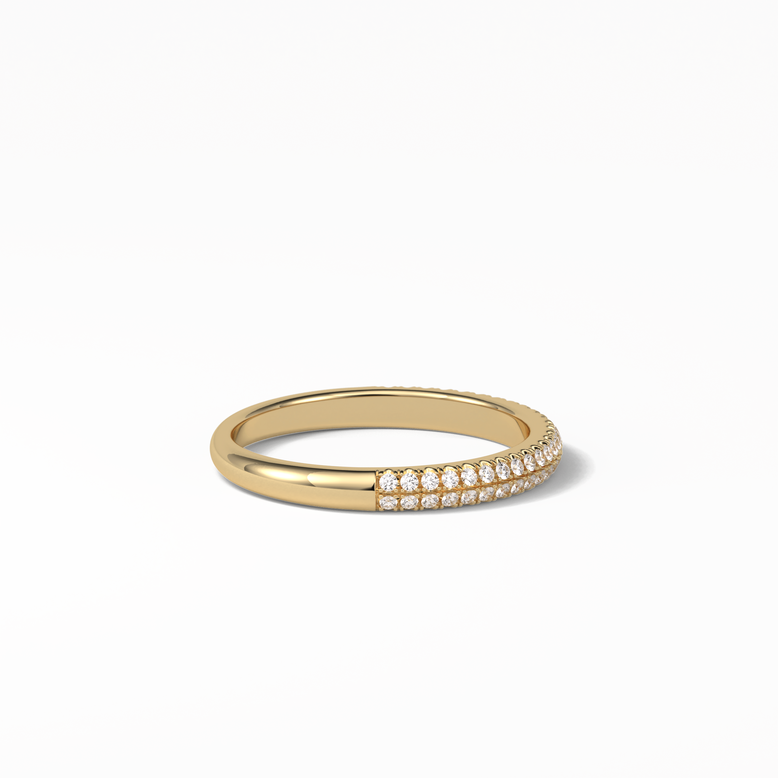 0.32 TCW Round Shaped Wedding Band 13