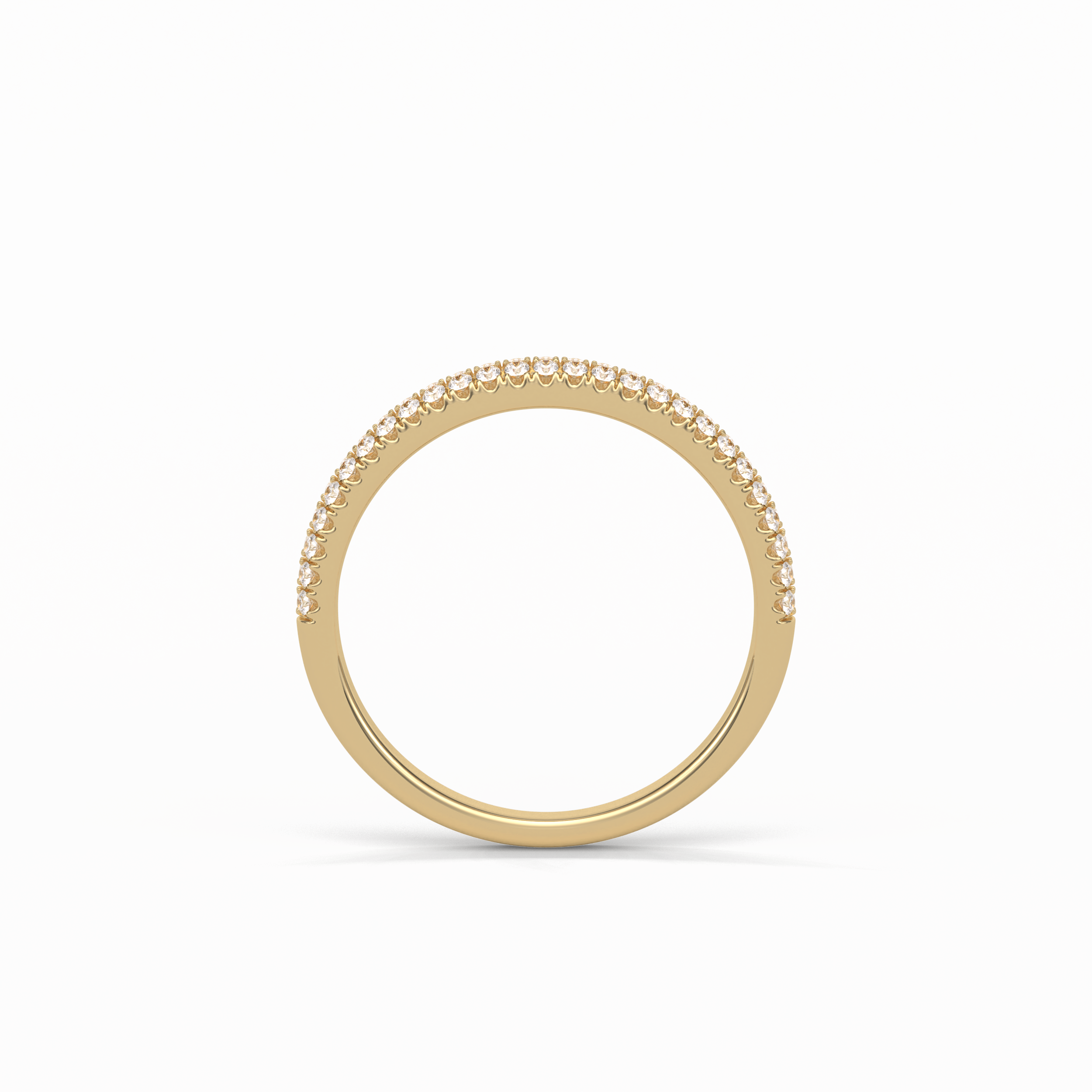 0.32 TCW Round Shaped Wedding Band 12