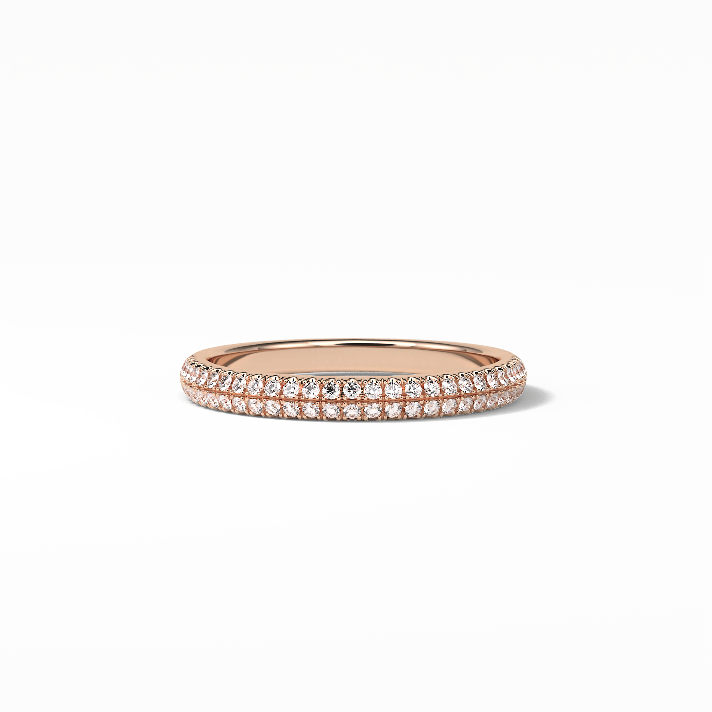 0.32 TCW Round Shaped Wedding Band 15