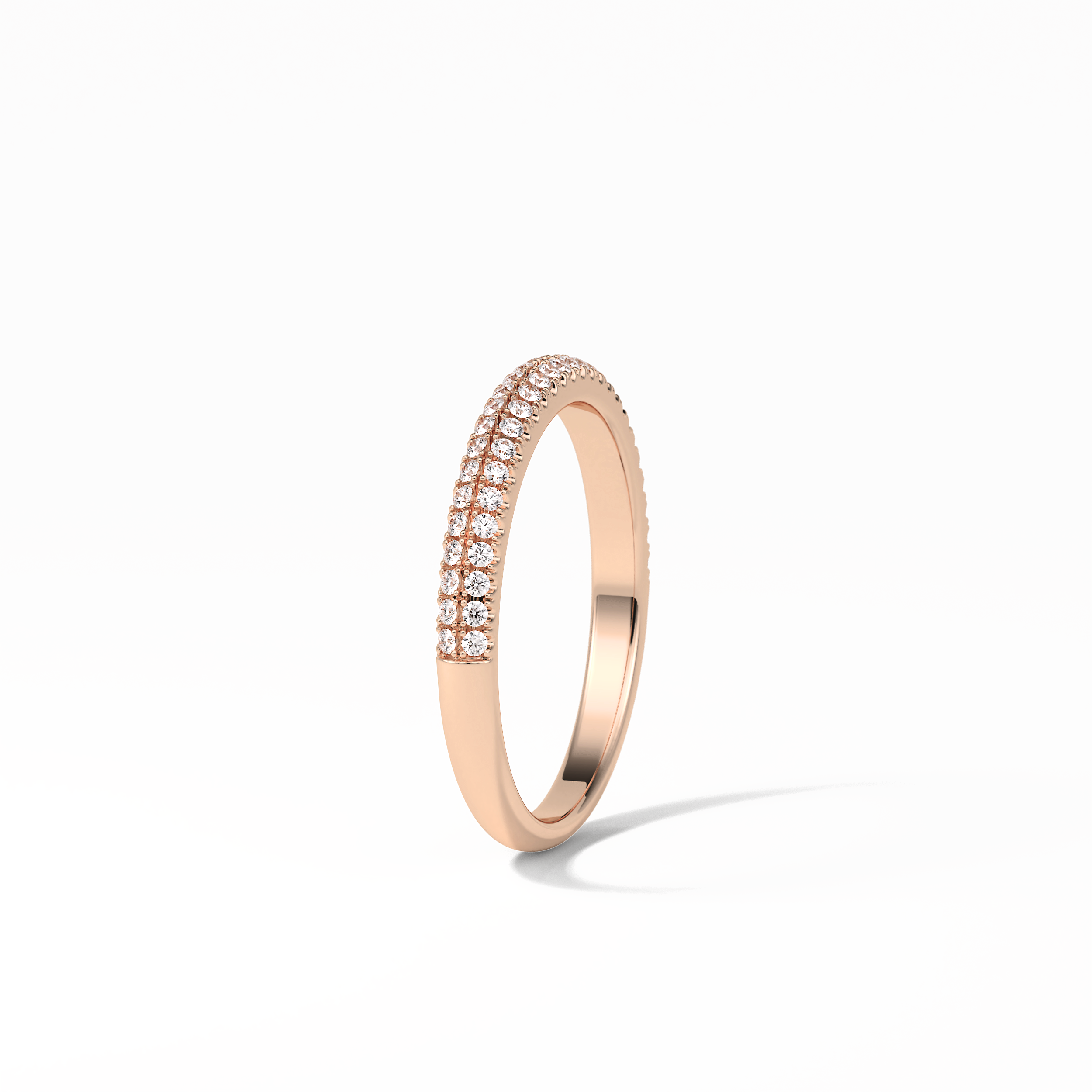 0.32 TCW Round Shaped Wedding Band 19