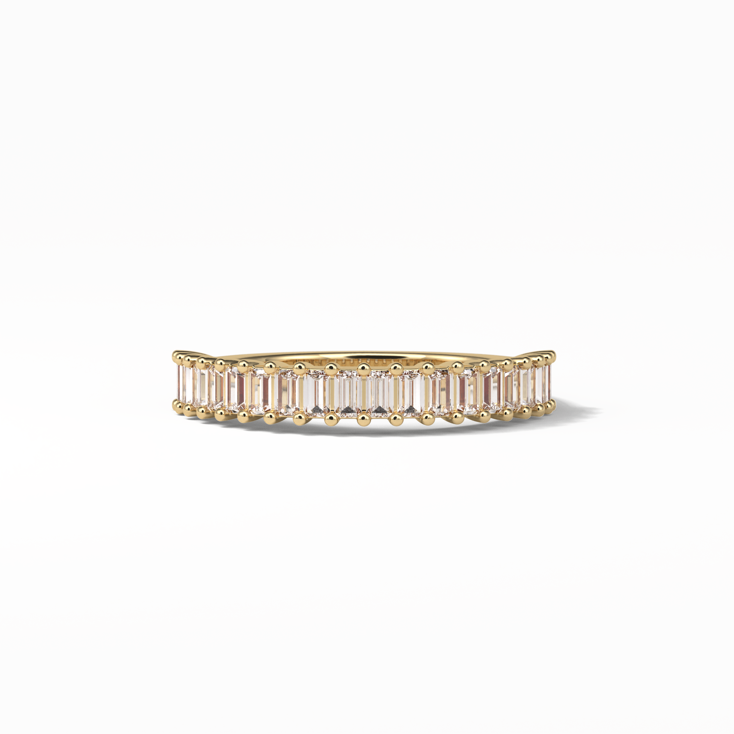 0.5 TCW Baguette Shaped Wedding Band 8