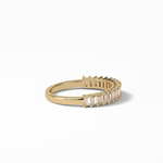 0.5 TCW Baguette Shaped Wedding Band 13