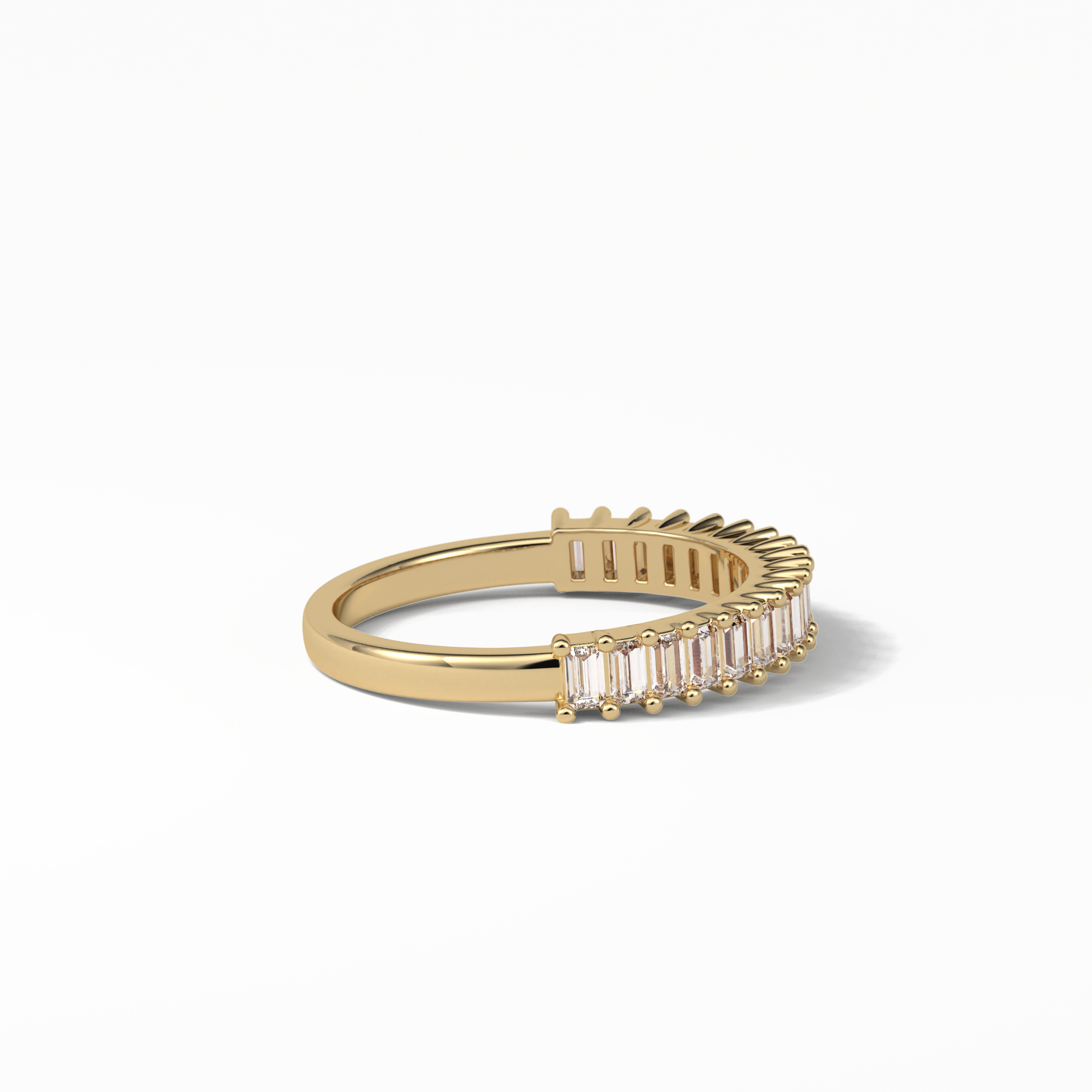 0.5 TCW Baguette Shaped Wedding Band 13