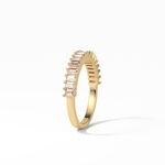 0.5 TCW Baguette Shaped Wedding Band 10