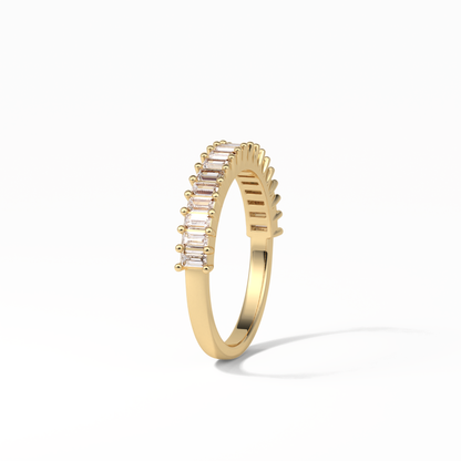 0.5 TCW Baguette Shaped Wedding Band