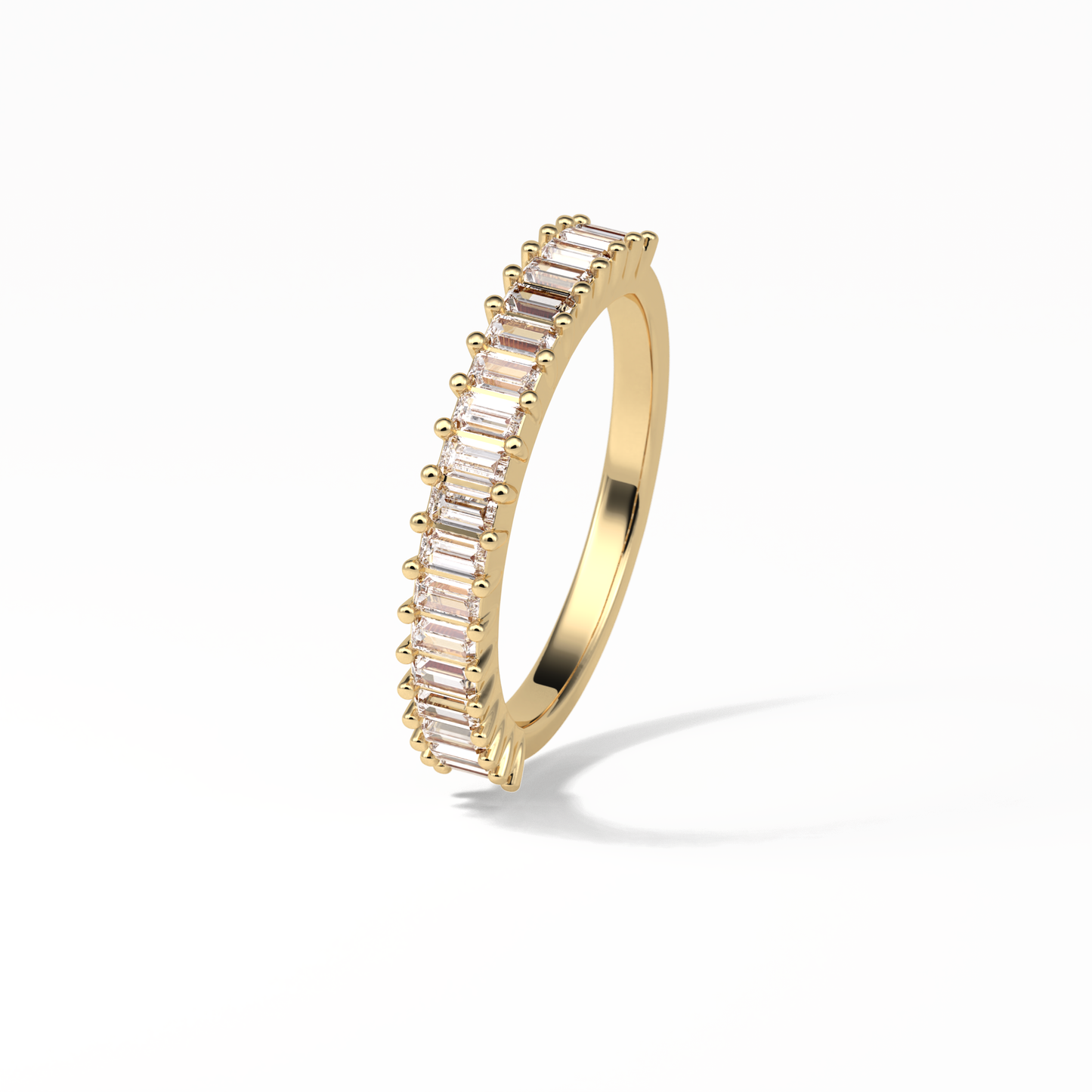 0.5 TCW Baguette Shaped Wedding Band