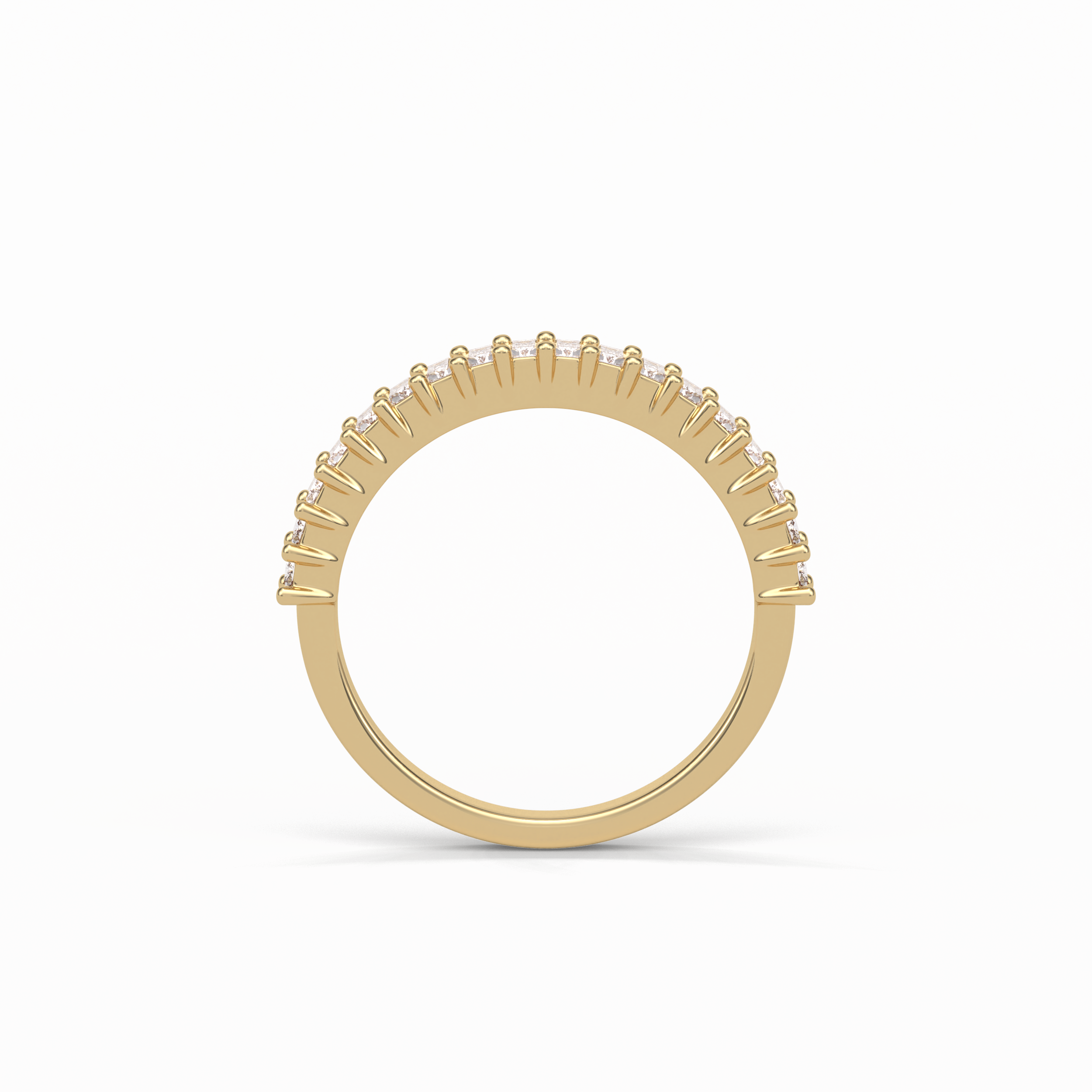 0.5 TCW Baguette Shaped Wedding Band 11